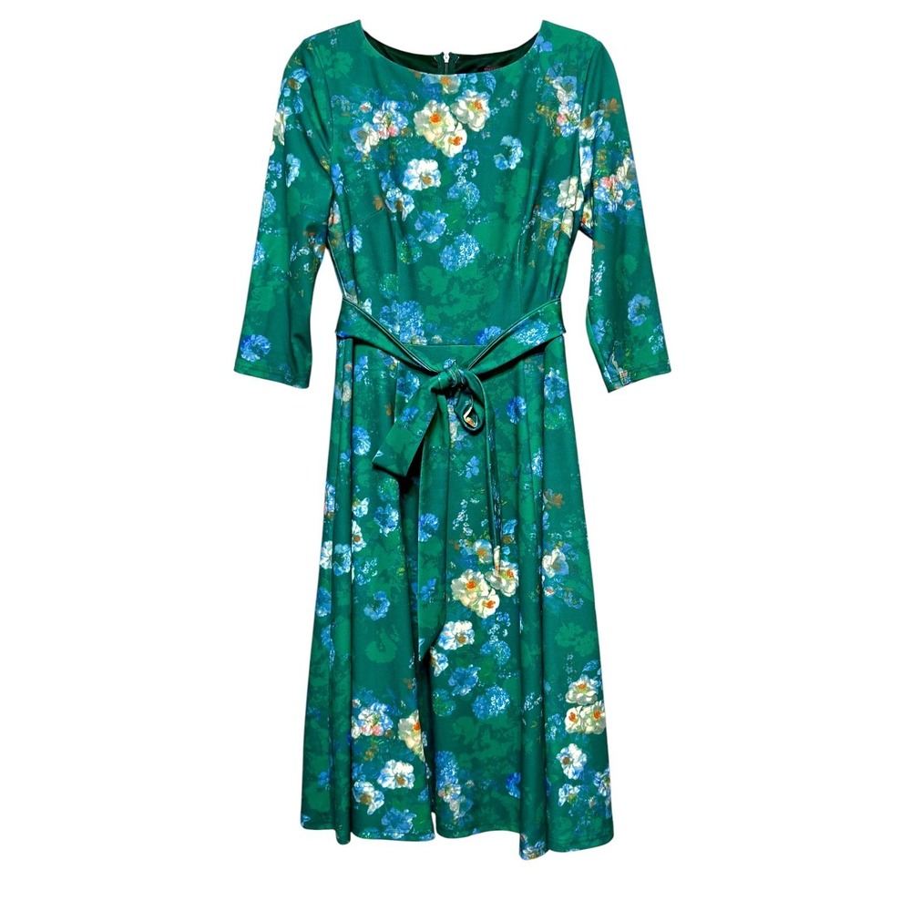 Dress Tells Cottagecore Floral Midi Dress Womens Large Whimsical Fairycore